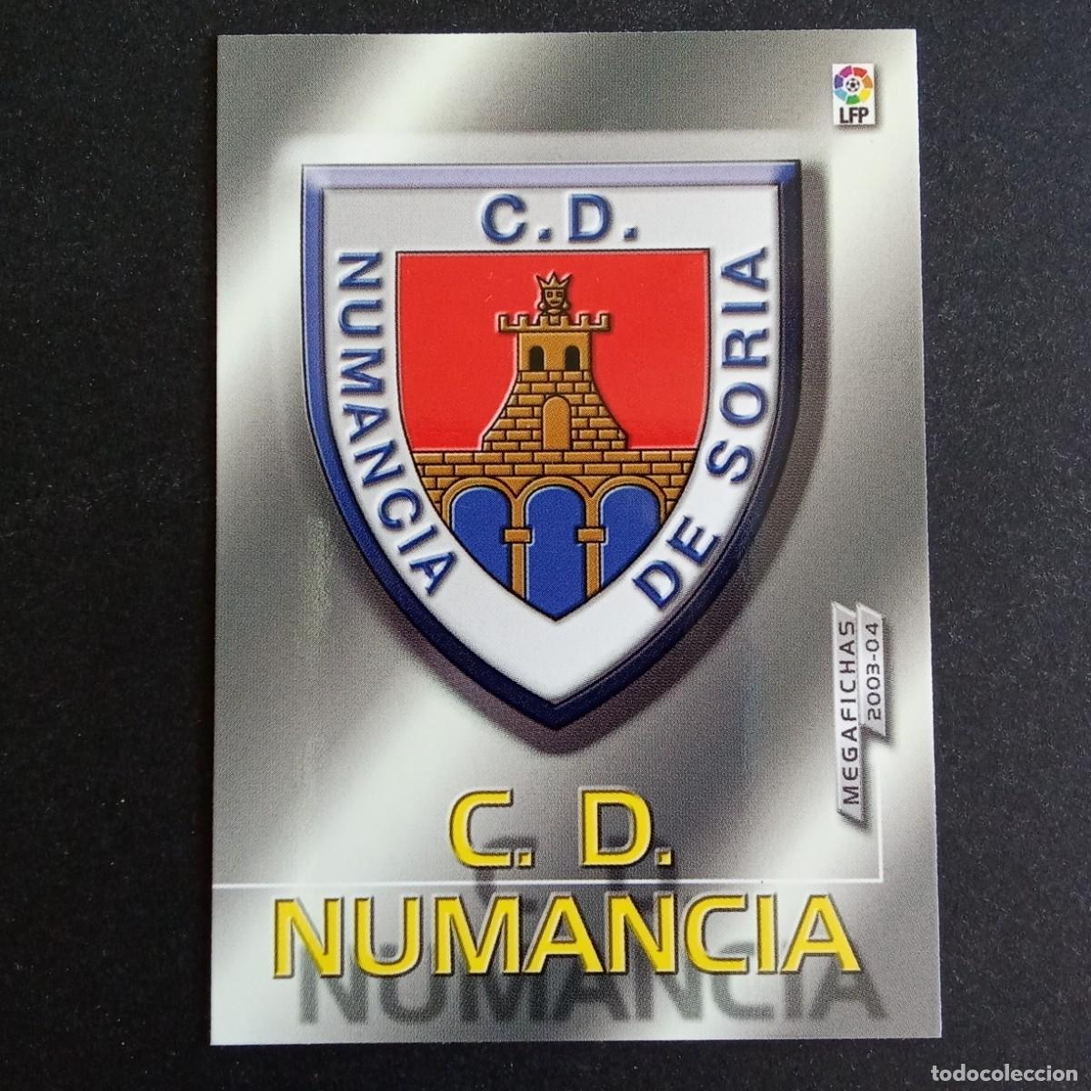 Cromos de f&uacute;tbol: 419 ESCUDO NUMANCIA SEGUNDA DIVISION LIGA 2003 2004 03 04 MEGAFICHAS PANINI
