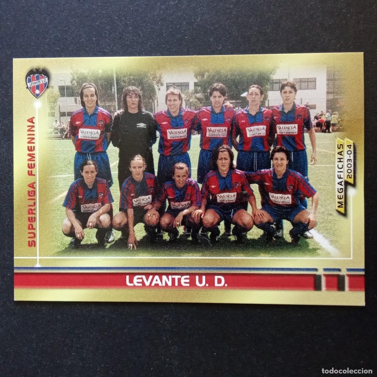 Cromos de Futebol: 429 LEVANTE SUPERLIGA FEMENINA LIGA 2003 2004 03 04 MEGAFICHAS PANINI - VERSION ENTRENADOR DESCALZO