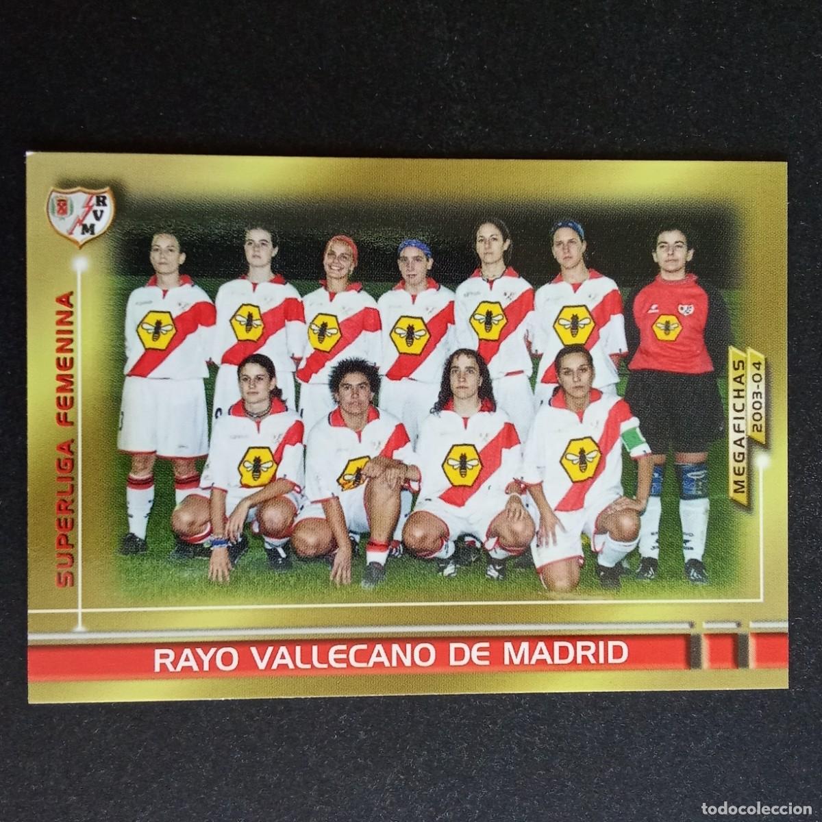 Cromos de f&uacute;tbol: 441 RAYO VALLECANO SUPERLIGA FEMENINA LIGA 2003 2004 03 04 MEGAFICHAS PANINI