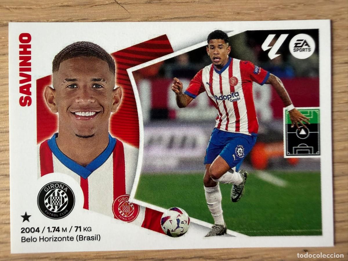 Cromos de f&uacute;tbol: 18 SAVINHO GIRONA 24 25 2024 2025 LIGA EA SPORTS COLECCIONES ESTE SIN PEGAR STICKER