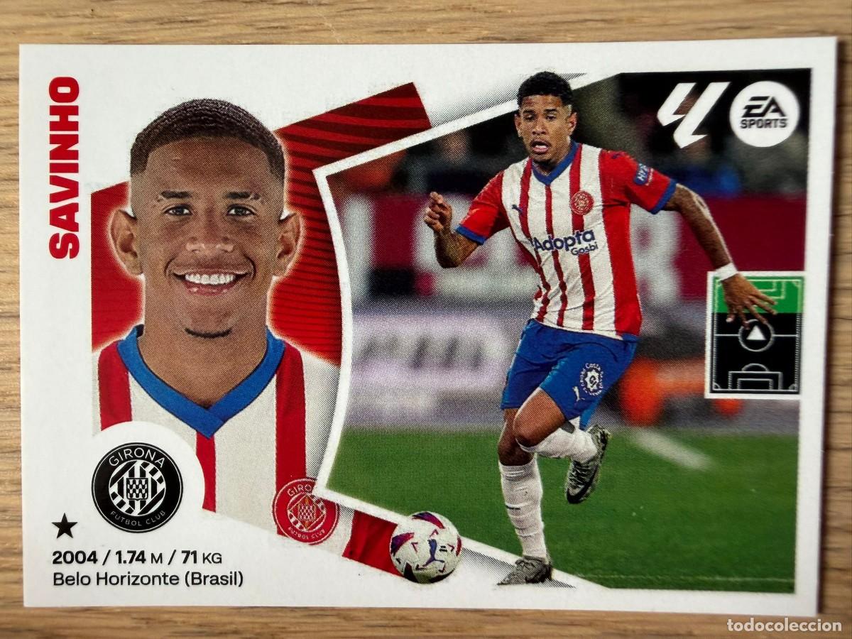 Cromos de f&uacute;tbol: 18 SAVINHO GIRONA 24 25 2024 2025 LIGA EA SPORTS COLECCIONES ESTE SIN PEGAR STICKER