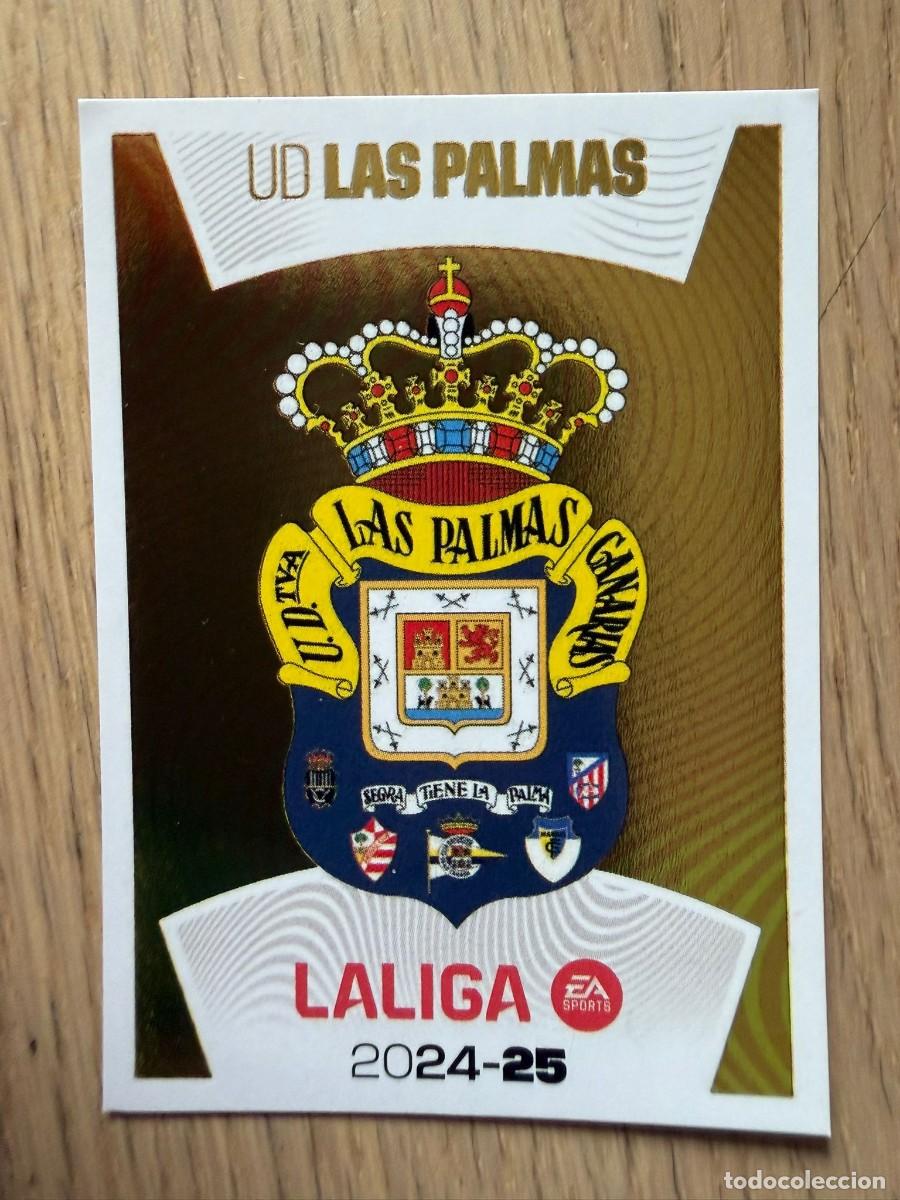 Cromos de f&uacute;tbol: 1 ESCUDO LAS PALMAS 24 25 2024 2025 LIGA EA SPORTS COLECCIONES ESTE SIN PEGAR STICKER