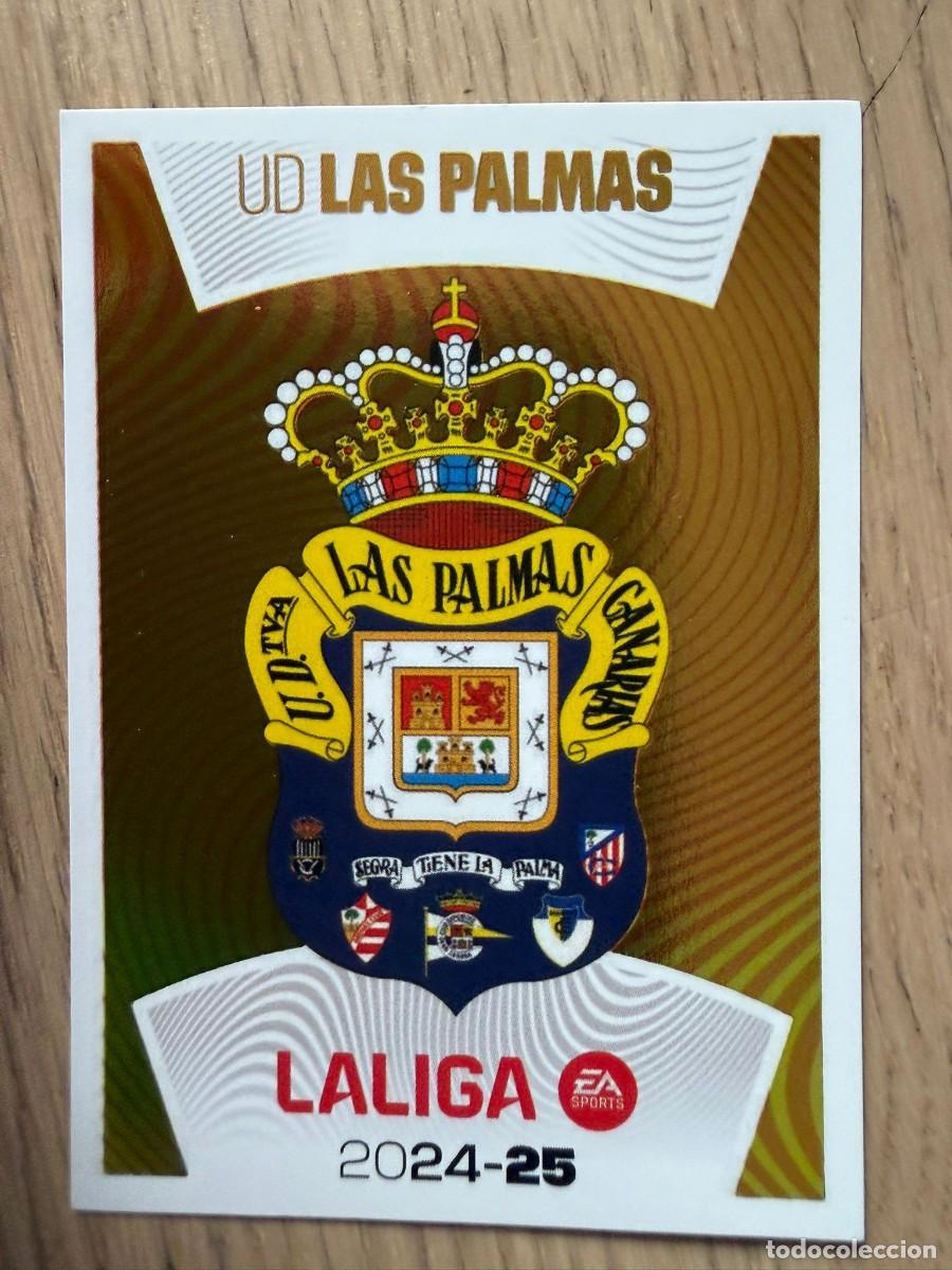 Cromos de f&uacute;tbol: 1 ESCUDO LAS PALMAS 24 25 2024 2025 LIGA EA SPORTS COLECCIONES ESTE SIN PEGAR STICKER