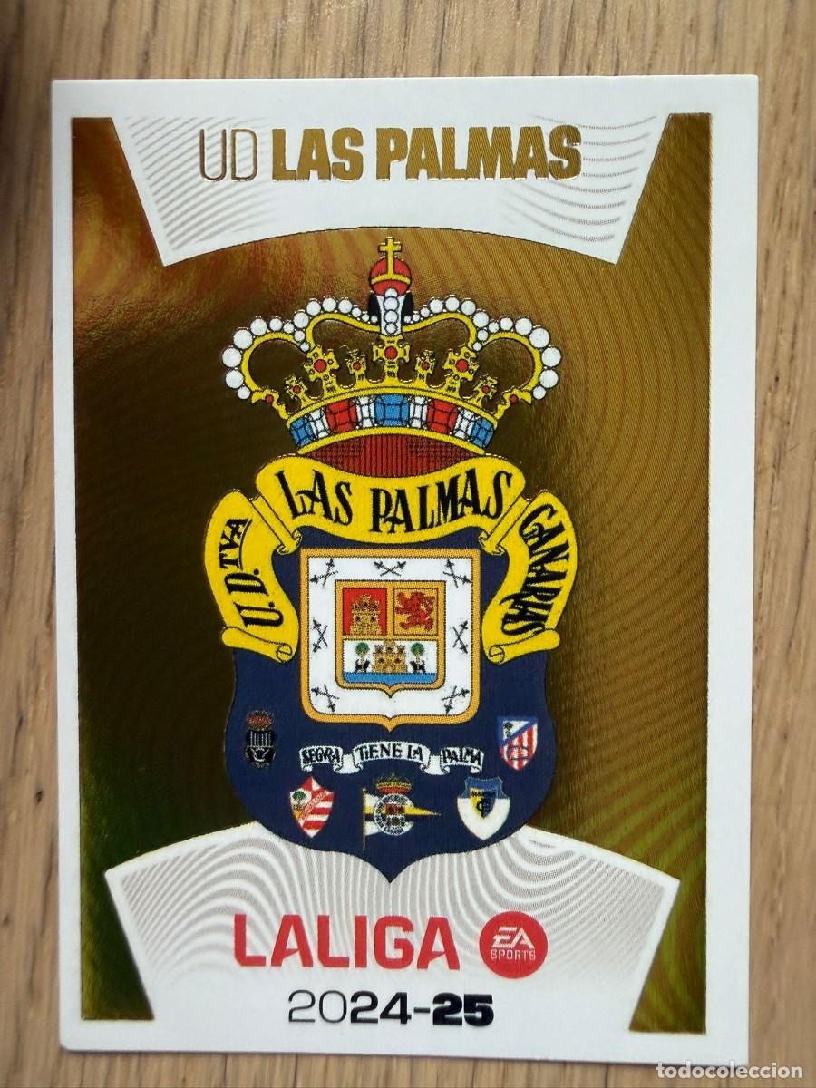 Cromos de f&uacute;tbol: 1 ESCUDO LAS PALMAS 24 25 2024 2025 LIGA EA SPORTS COLECCIONES ESTE SIN PEGAR STICKER