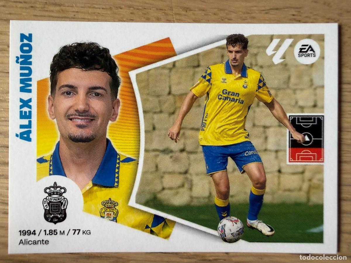 Cromos de f&uacute;tbol: 5 ALEX MU&Ntilde;OZ LAS PALMAS 24 25 2024 2025 LIGA EA SPORTS COLECCIONES ESTE SIN PEGAR STICKER