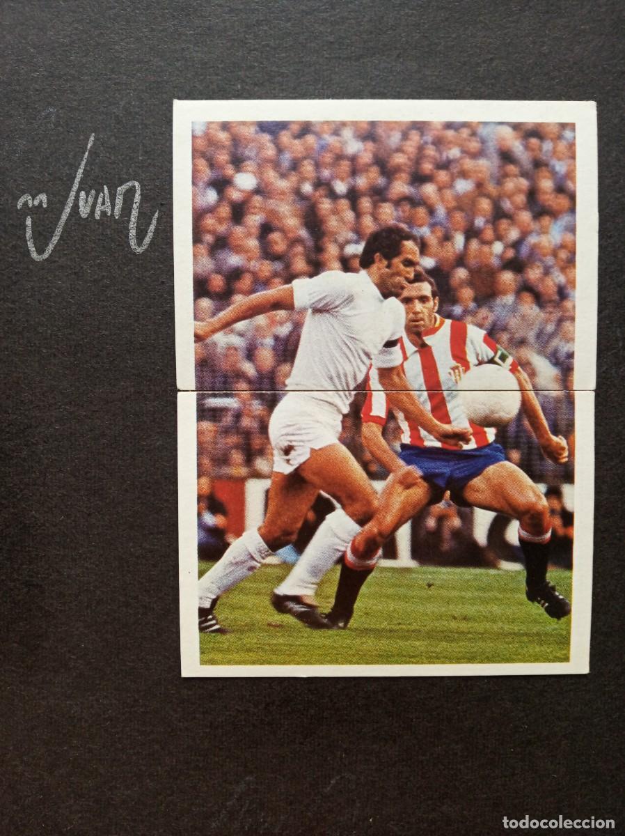 Cromos de Futebol: LOTE 47 - 48 / PIRRI REAL MADRID - QUINI SPORTING GIJON ⚽ TOPPS &reg; 1980 1981 LIGA 80 81 SIN PEGAR
