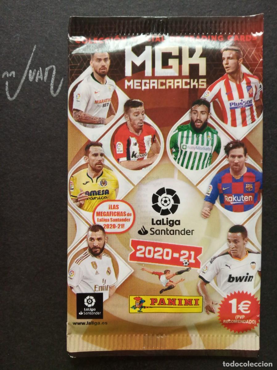 Cromos de Futebol: SOBRE SIN ABRIR MEGACRACKS ⚽ PANINI &reg; 2020 2021 MGK 20 21 MEGA CRACKS MESSI BARCELONA ? REAL MADRID