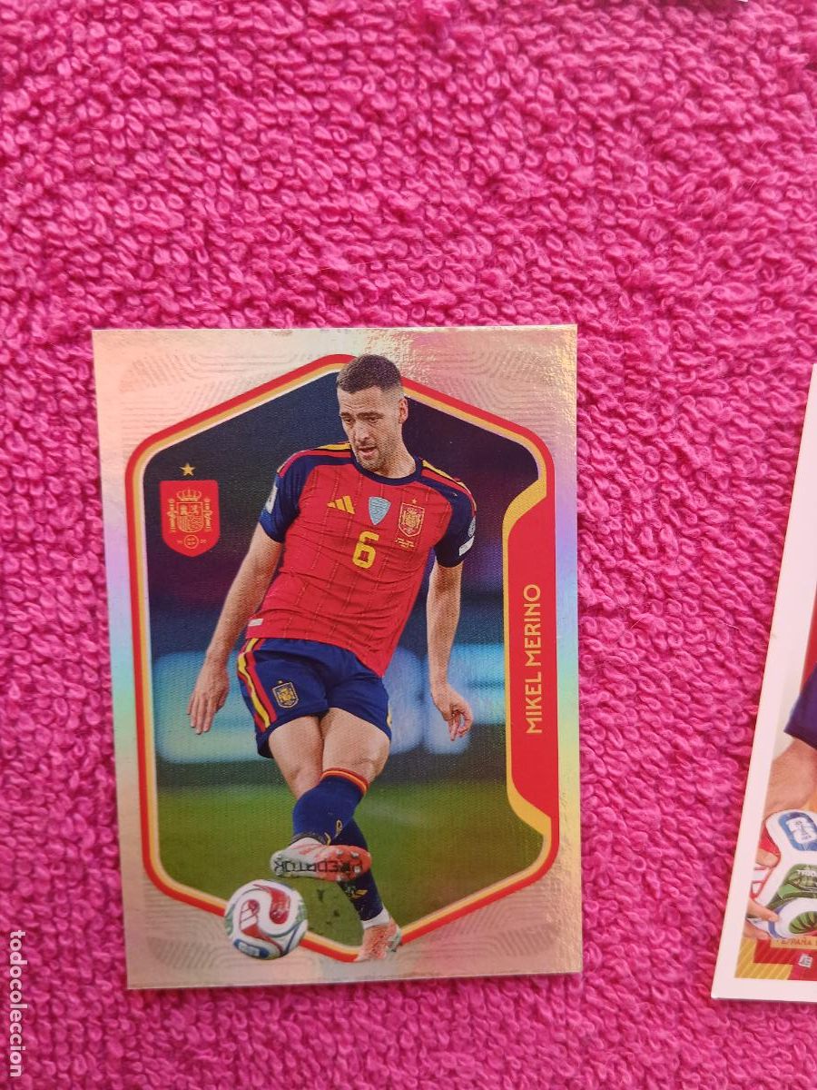 Cromos de f&uacute;tbol: espa&ntilde;a 2026 42 mikel merino selecci&oacute;n espa&ntilde;ola panini carrefour family mundial de futbol
