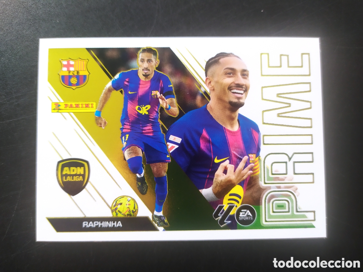 Cromos de f&uacute;tbol: Liga este 2026 2027 26 27 panini Raphinha Prime n&deg; 13 Barcelona