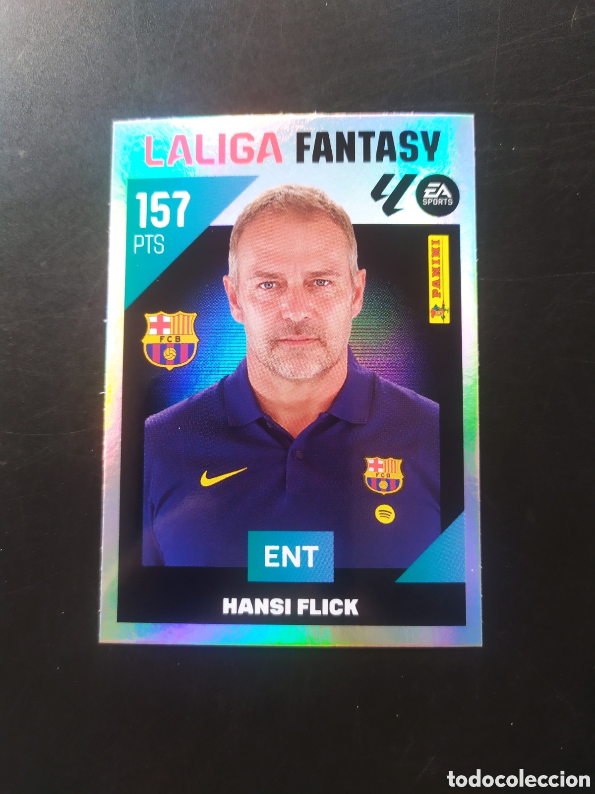 Cromos de f&uacute;tbol: Liga este 2026 2027 26 27 panini Hansi Flick liga fantasy n&deg; 1 Barcelona