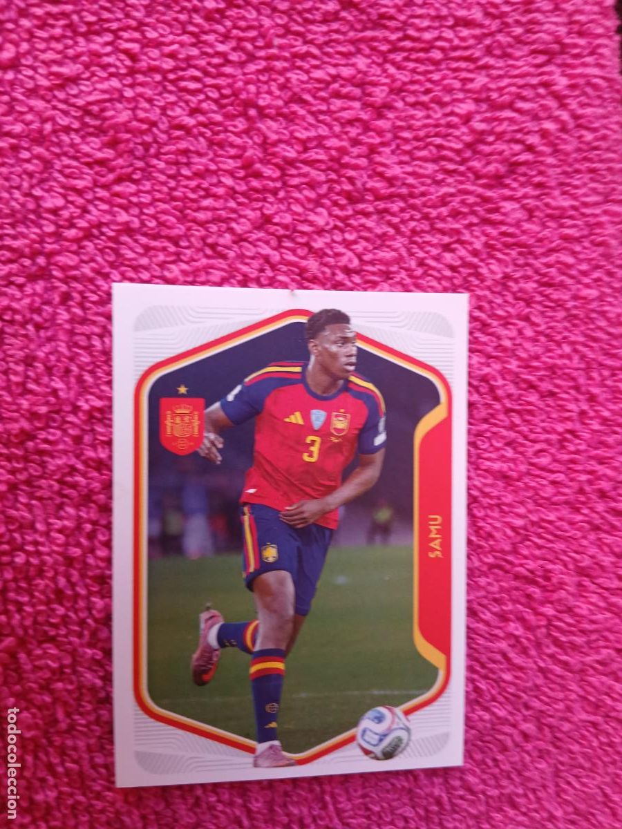 Cromos de f&uacute;tbol: espa&ntilde;a 2026 57 samu selecci&oacute;n espa&ntilde;ola panini carrefour family mundial de futbol