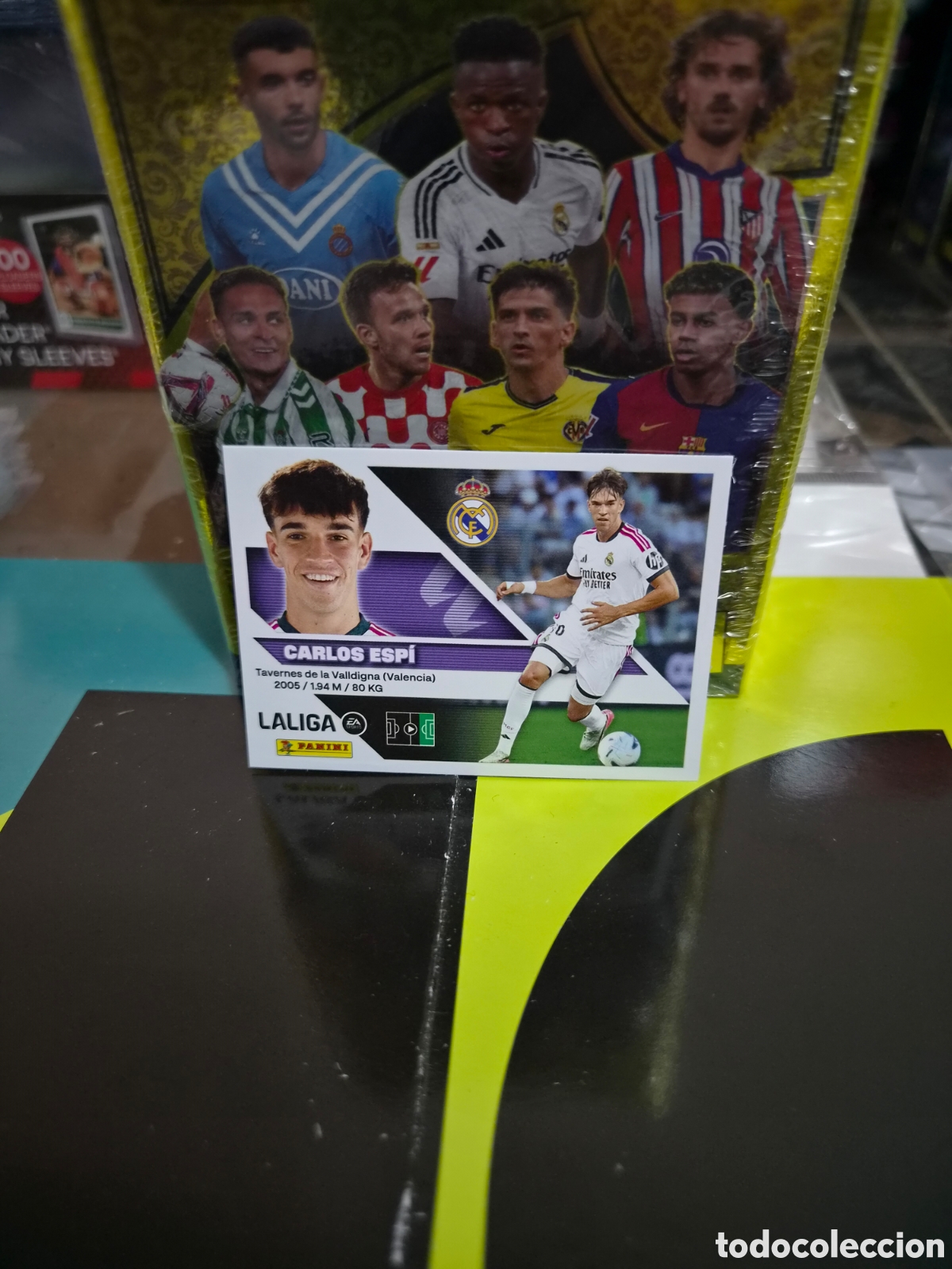 Cromos de f&uacute;tbol: N&deg;17Bis Real Madrid Carlos Espi Liga Este 26/27