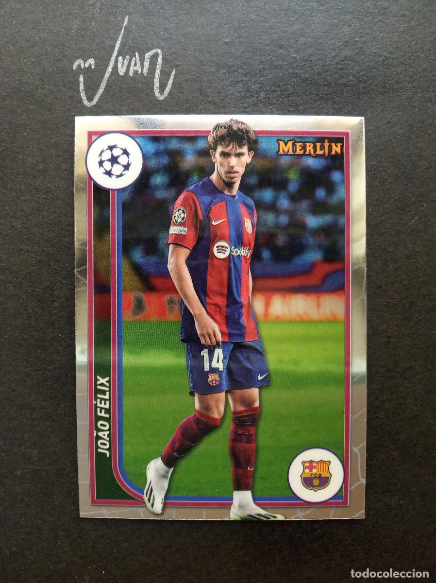 Cartes &agrave; collectionner de Football: 40 JOAO FELIX BARCELONA PORTUGAL ⚽ TOPPS &reg; CHROME MERLIN UEFA CHAMPIONS LEAGUE 2023 2024 23 24 NUEVO