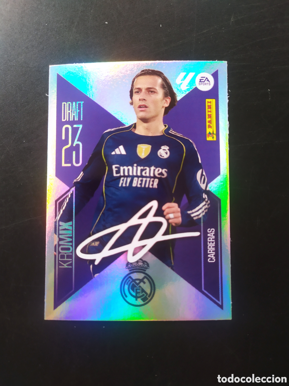 Fu&szlig;ball-Sticker: Liga este 2026 2027 26 27 panini Carreras kromix n&deg; K5 Real Madrid