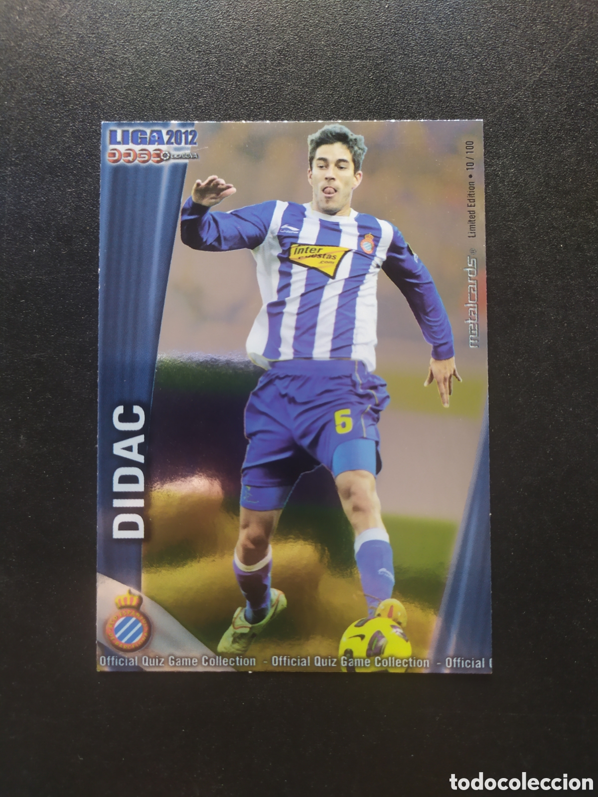 Cromos de f&uacute;tbol: Mundicromo fichas Liga 2011 2012 11 12 Didac metalcards limited edition n&deg; 195 Espanyol