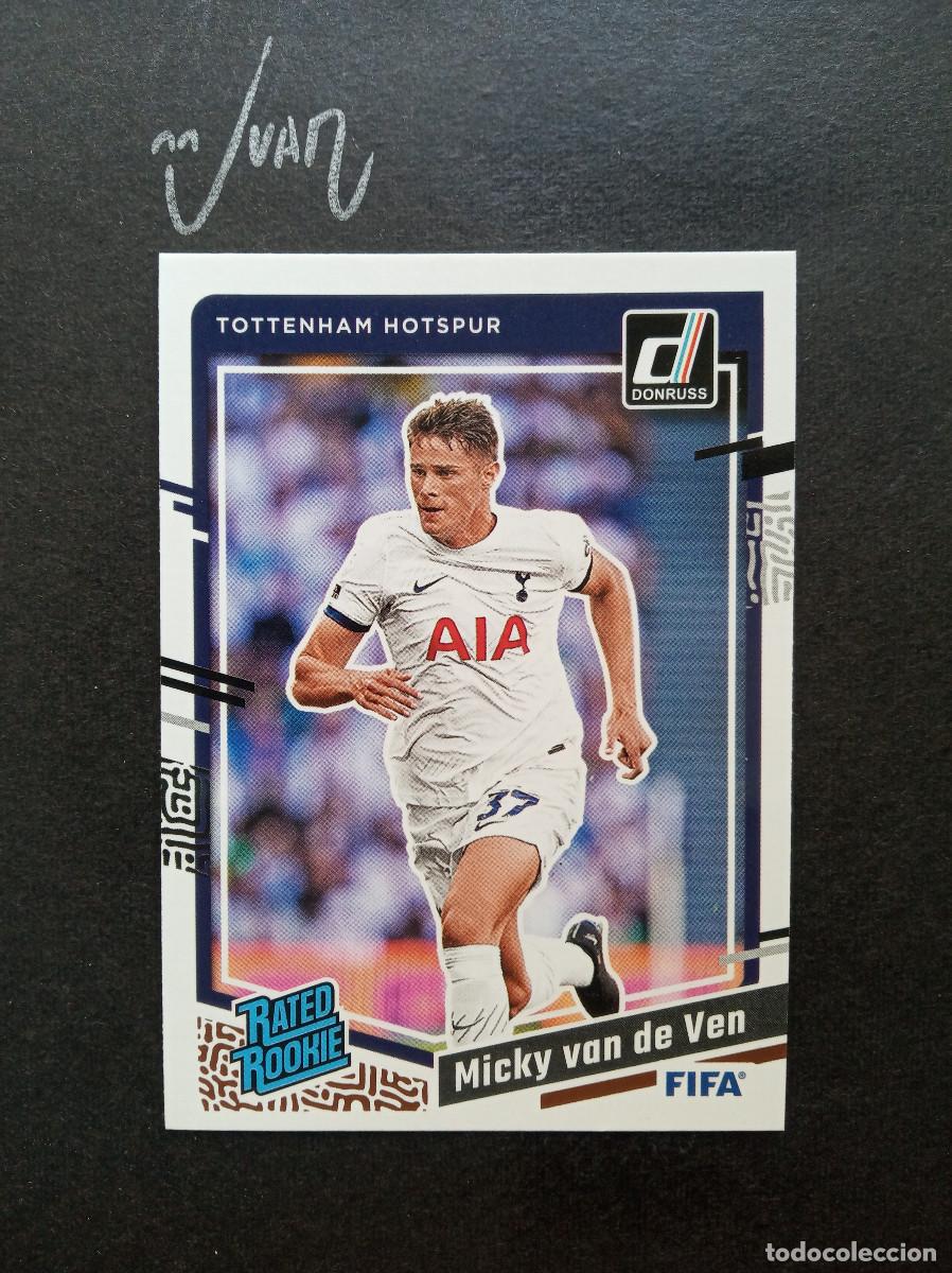 Figurine di Calcio: N&ordm; 181 RATED ROOKIE MICKY VAN DE VEN TOTTENHAM HOTSPUR ⚽ PANINI &reg; DONRUSS FIFA 2023 2024 23 24