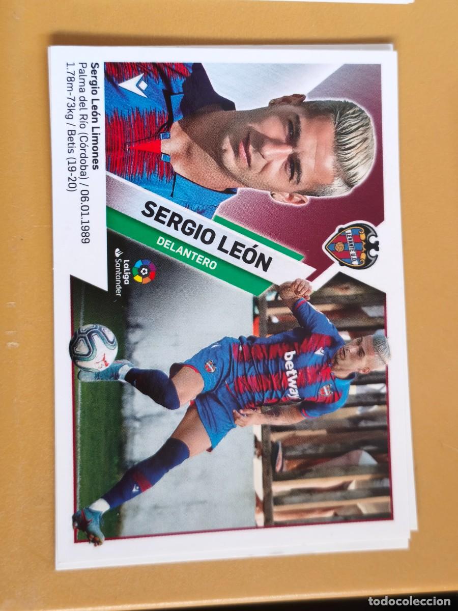 Cromos de f&uacute;tbol: sergio leon, liga 2019 20 ultimo fichaje