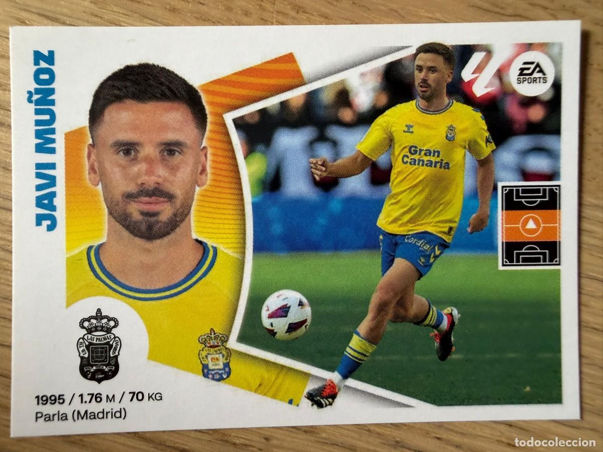 Cromos de f&uacute;tbol: 12 JAVI MU&Ntilde;OZ LAS PALMAS 24 25 2024 2025 LIGA EA SPORTS COLECCIONES ESTE SIN PEGAR STICKER