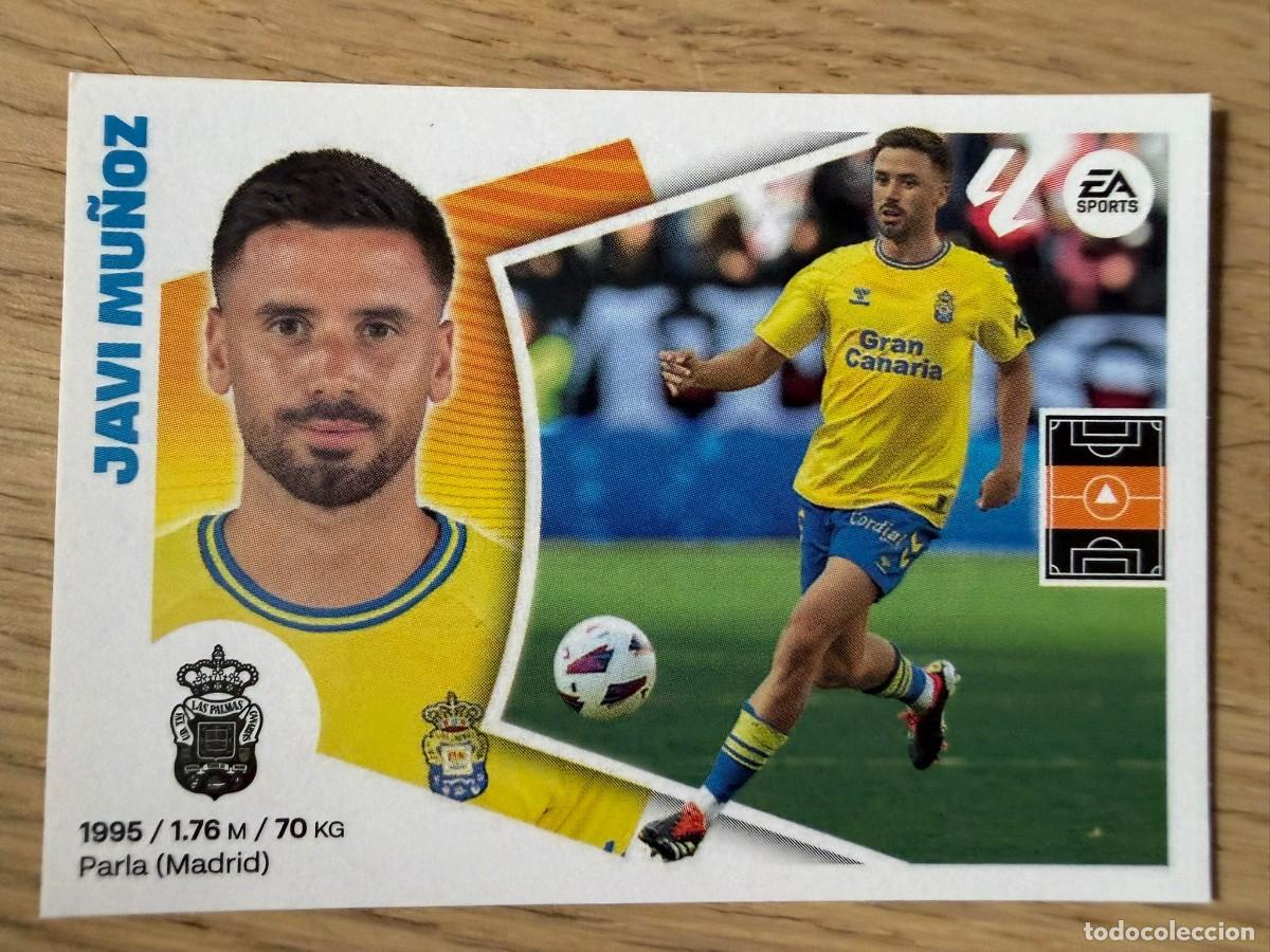 Figurine di Calcio: 12 JAVI MU&Ntilde;OZ LAS PALMAS 24 25 2024 2025 LIGA EA SPORTS COLECCIONES ESTE SIN PEGAR STICKER