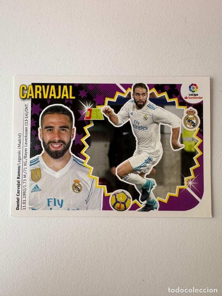 Cromos de f&uacute;tbol: Carvajal Real Madrid 3 Liga Este 2018-19