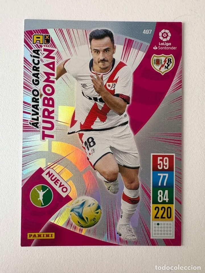 Cromos de f&uacute;tbol: &Aacute;lvaro Garcia Rayo Vallecano Nuevo Turboman 497 Adrenalyn 2021-22