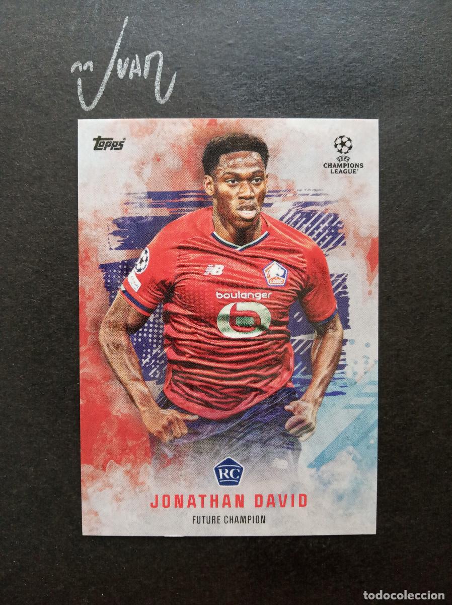 Football Stickers: ROOKIE JONATHAN DAVID LILLE ATLETICO MADRID 26 27 CANADA⚽ TOPPS &reg; MASON MOUNT FUTURE 2021 2022 21 22