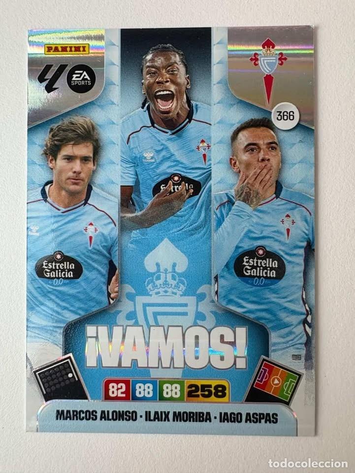 Figurine di Calcio: Marcos Alonso/Ilaix Moriba/Iago Aspas Celta Vamos 366 Adrenalyn 2025-26