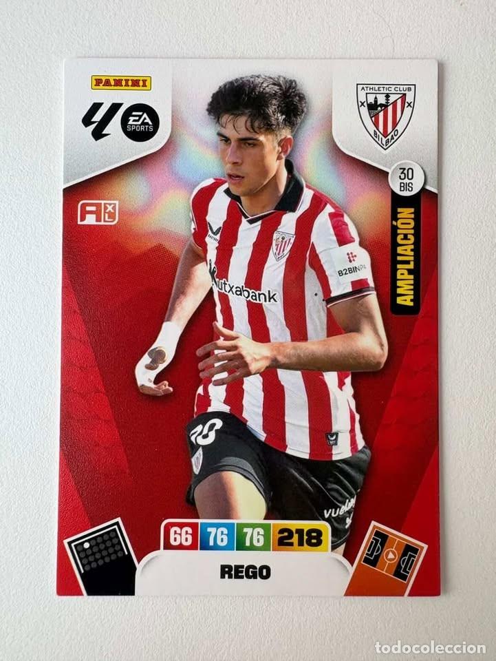 Cromos de f&uacute;tbol: Rego Ampliaci&oacute;n Athletic Club de Bilbao 30bis Adrenalyn 2025-26