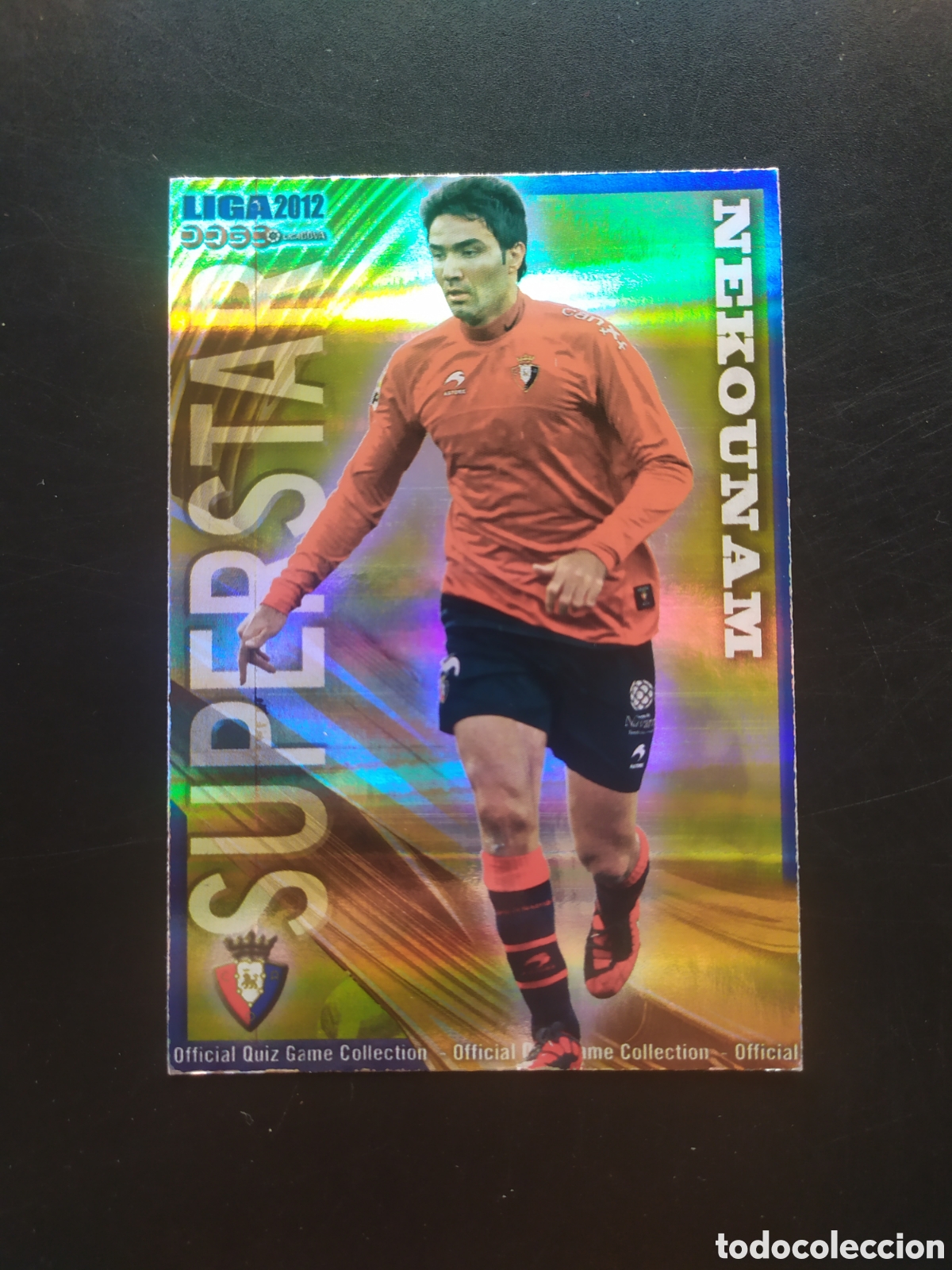 Fu&szlig;ball-Sticker: Mundicromo fichas Liga 2011 2012 11 12 Nekounam superstar brillo rayas n &deg; 241 Osasuna