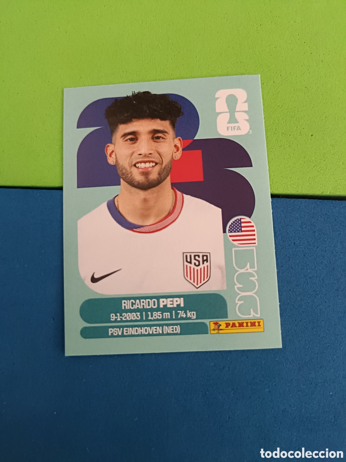 Fu&szlig;ball-Sticker: Panini Mundial Fifa World cup 2026 26 sticker - USA 18 Pepi