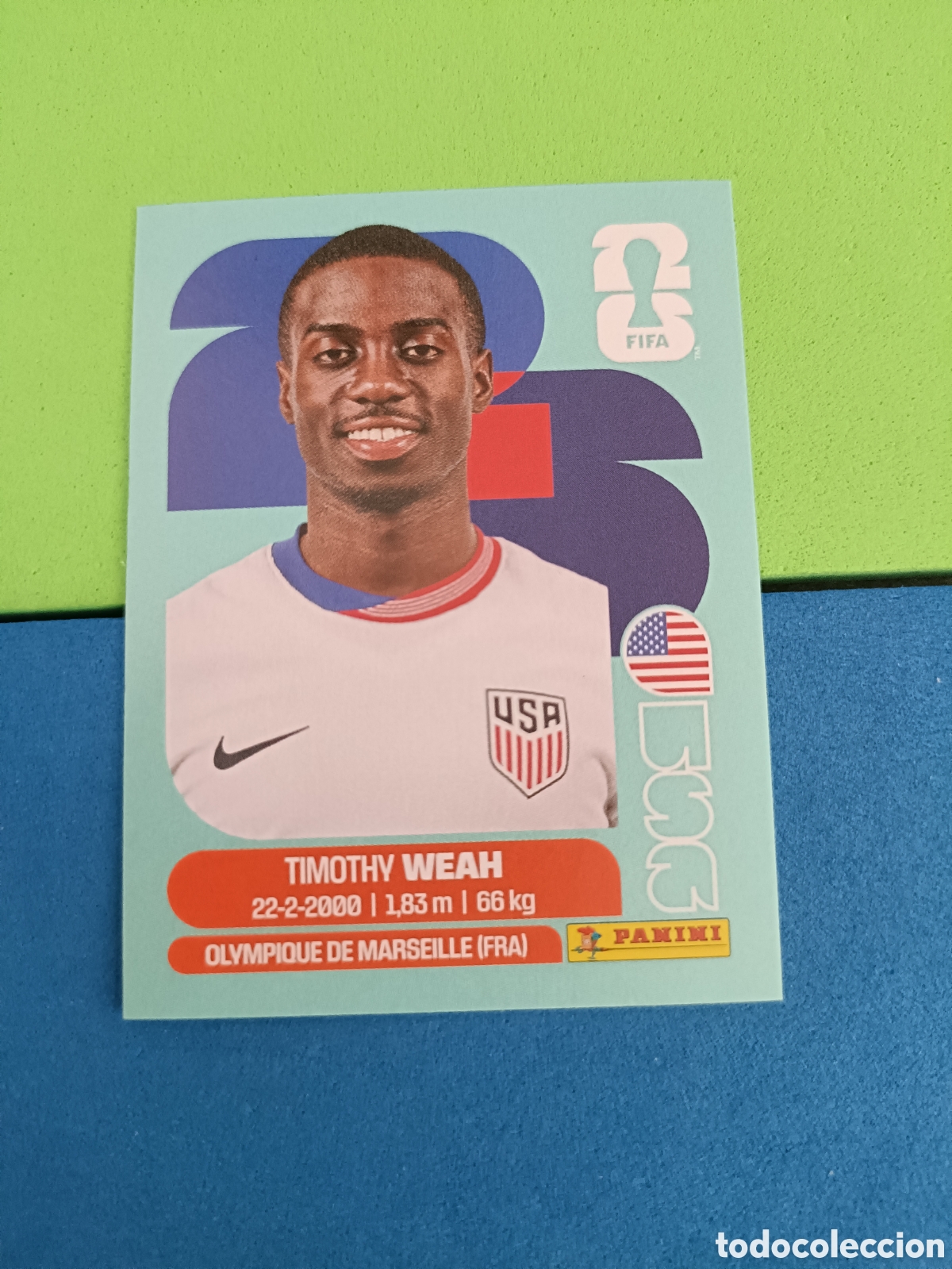 Cromos de f&uacute;tbol: Panini Mundial Fifa World cup 2026 26 sticker - USA 12 Weah