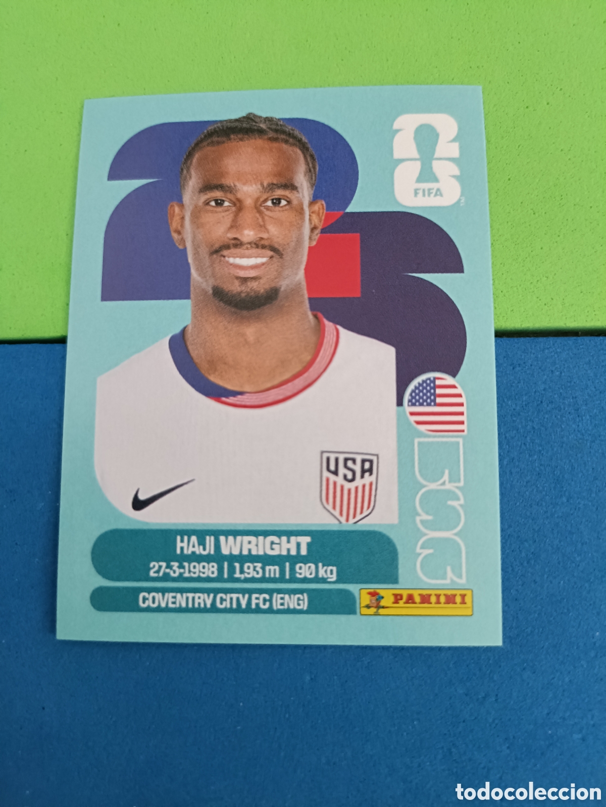 Cromos de f&uacute;tbol: Panini Mundial Fifa World cup 2026 26 sticker - USA 19 Wright