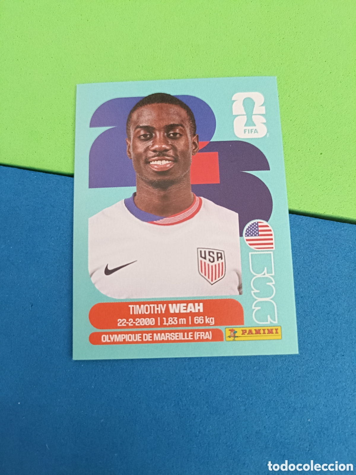 Cromos de f&uacute;tbol: Panini Mundial Fifa World cup 2026 26 sticker - USA 12 Weah
