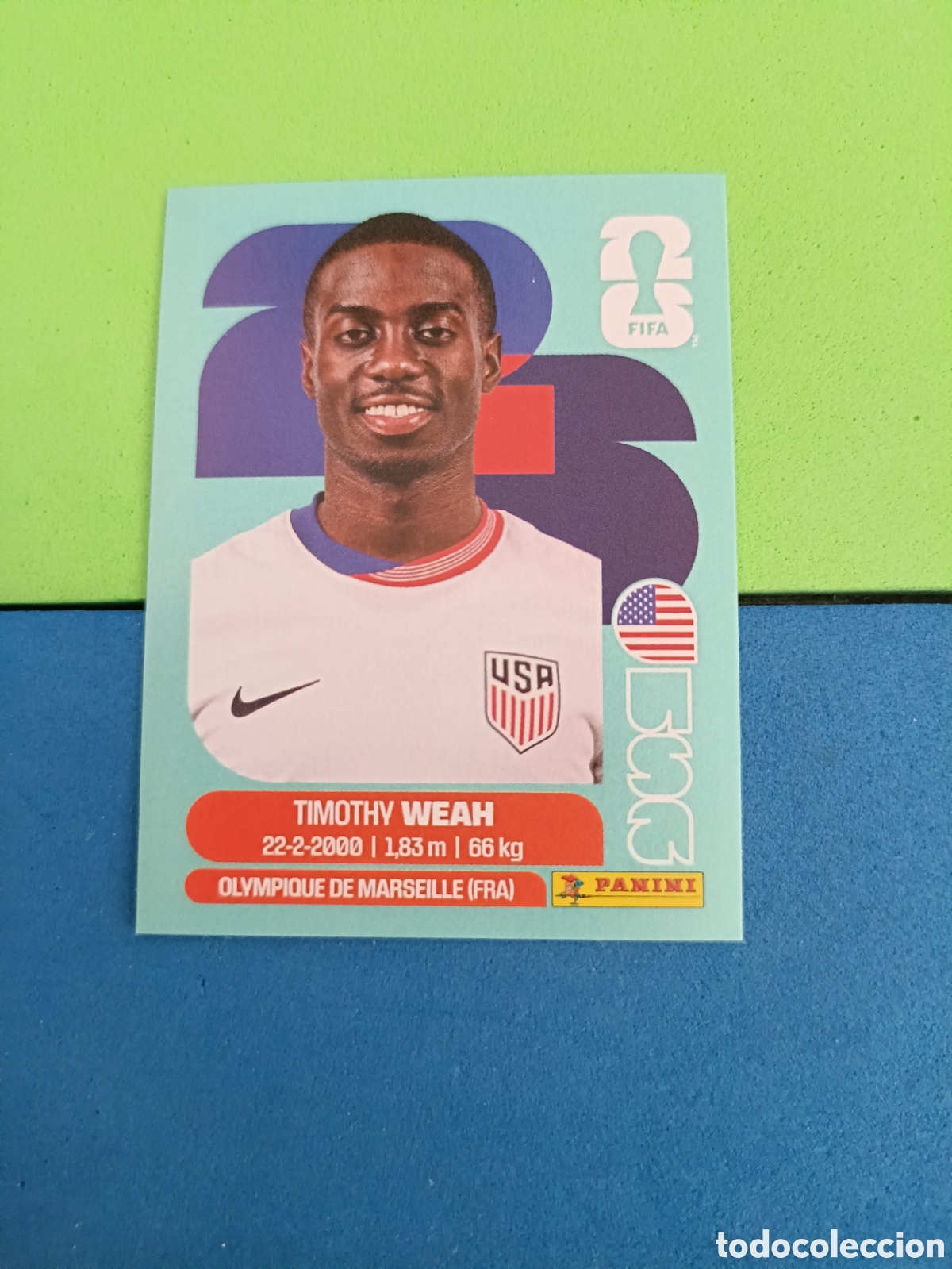Cromos de f&uacute;tbol: Panini Mundial Fifa World cup 2026 26 sticker - USA 12 Weah