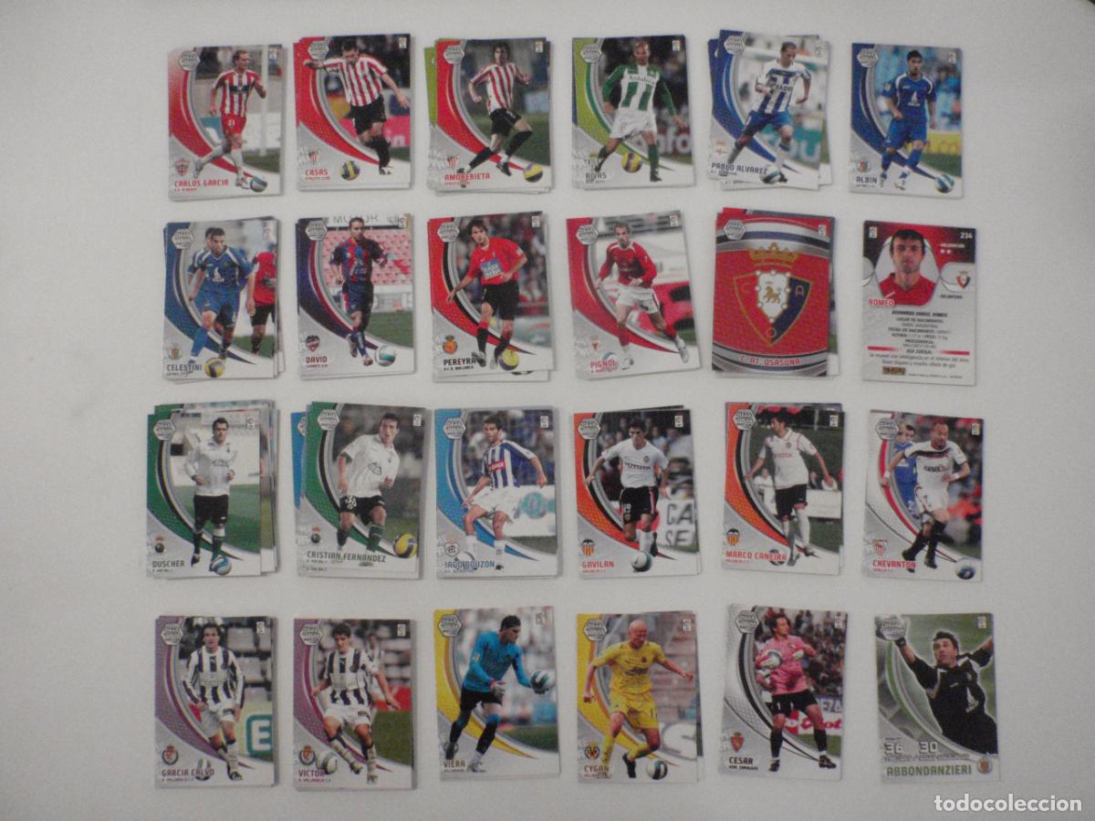 Cromos de f&uacute;tbol: LOTE fichas 116 cromos MEGACRACKS trading cards diferentes de futbol 2007 2008. PANINI MGK 07 08