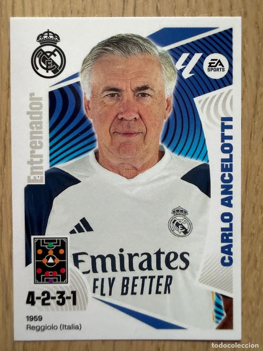Cromos de f&uacute;tbol: 2 ANCELOTTI ENTRENADOR REAL MADRID 24 25 2024 2025 LIGA EA SPORTS COLECCIONES ESTE SIN PEGAR STICKER