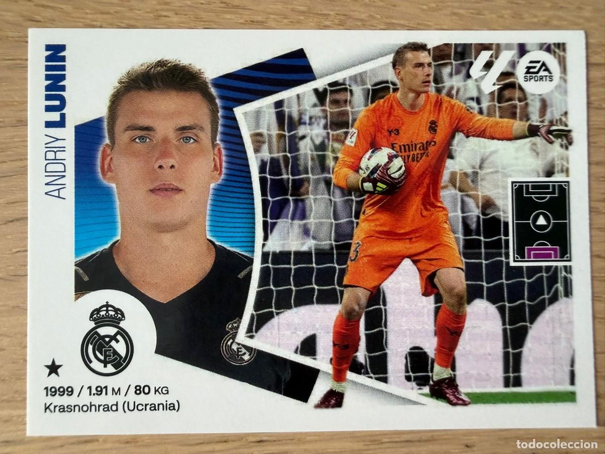 Cromos de f&uacute;tbol: 4 LUNIN REAL MADRID 24 25 2024 2025 LIGA EA SPORTS COLECCIONES ESTE SIN PEGAR STICKER
