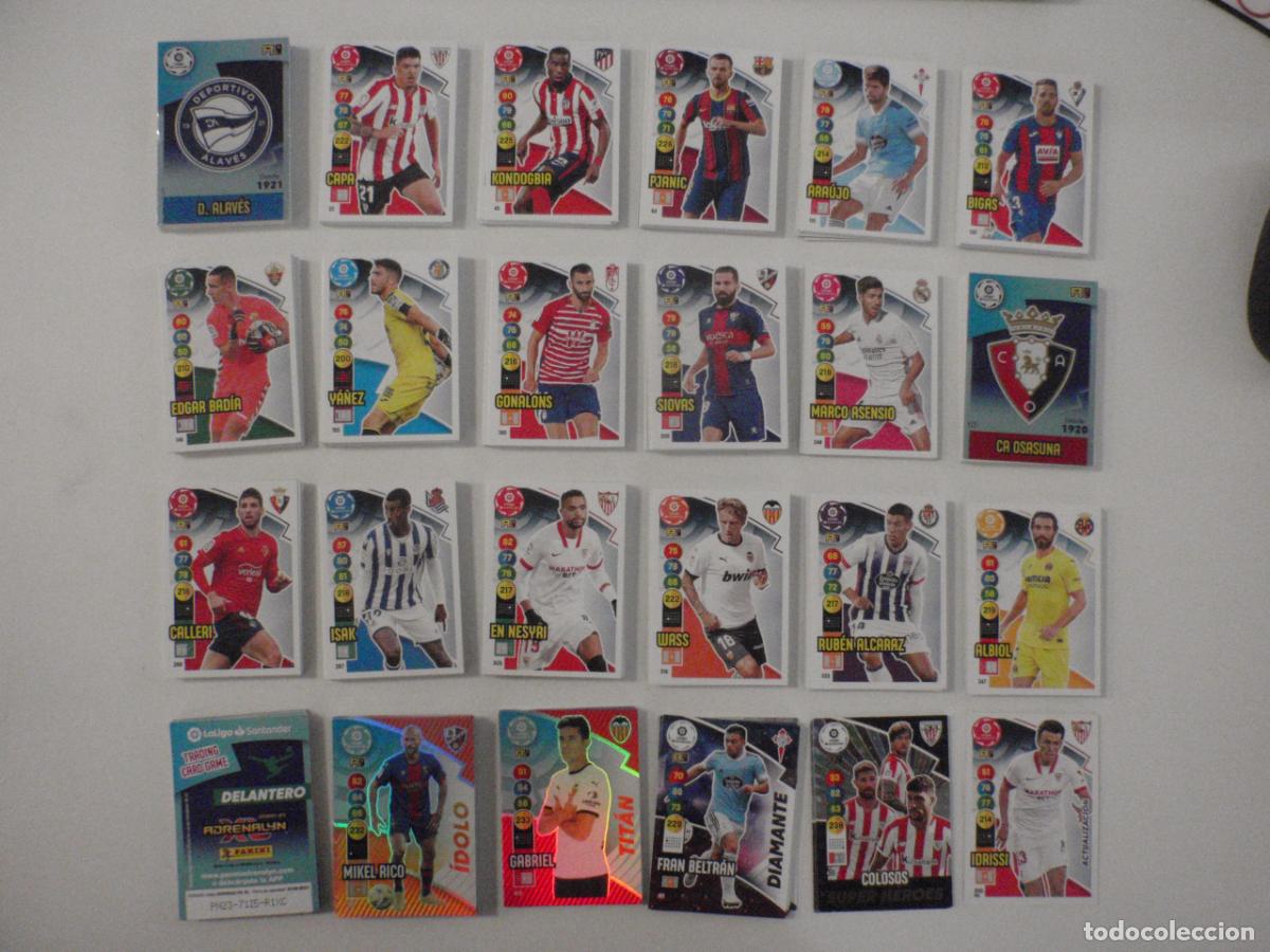 Cromos de f&uacute;tbol: LOTE 347 cromos trading cards diferentes de futbol. Fichas ADRENALYN XL 2020 2021. PANINI 20 21