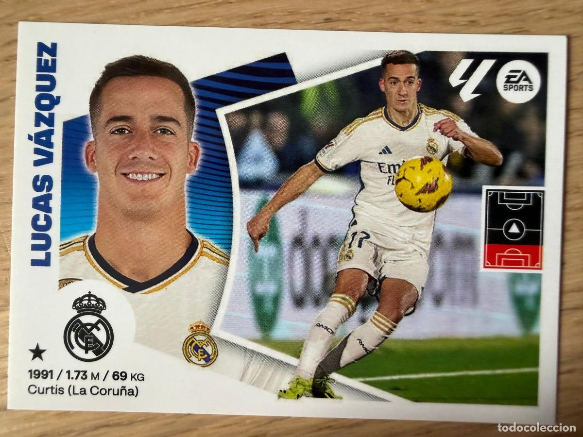Cromos de f&uacute;tbol: 9A 9 A LUCAS VAZQUEZ REAL MADRID 24 25 2024 2025 LIGA EA SPORTS COLECCIONES ESTE SIN PEGAR STICKER