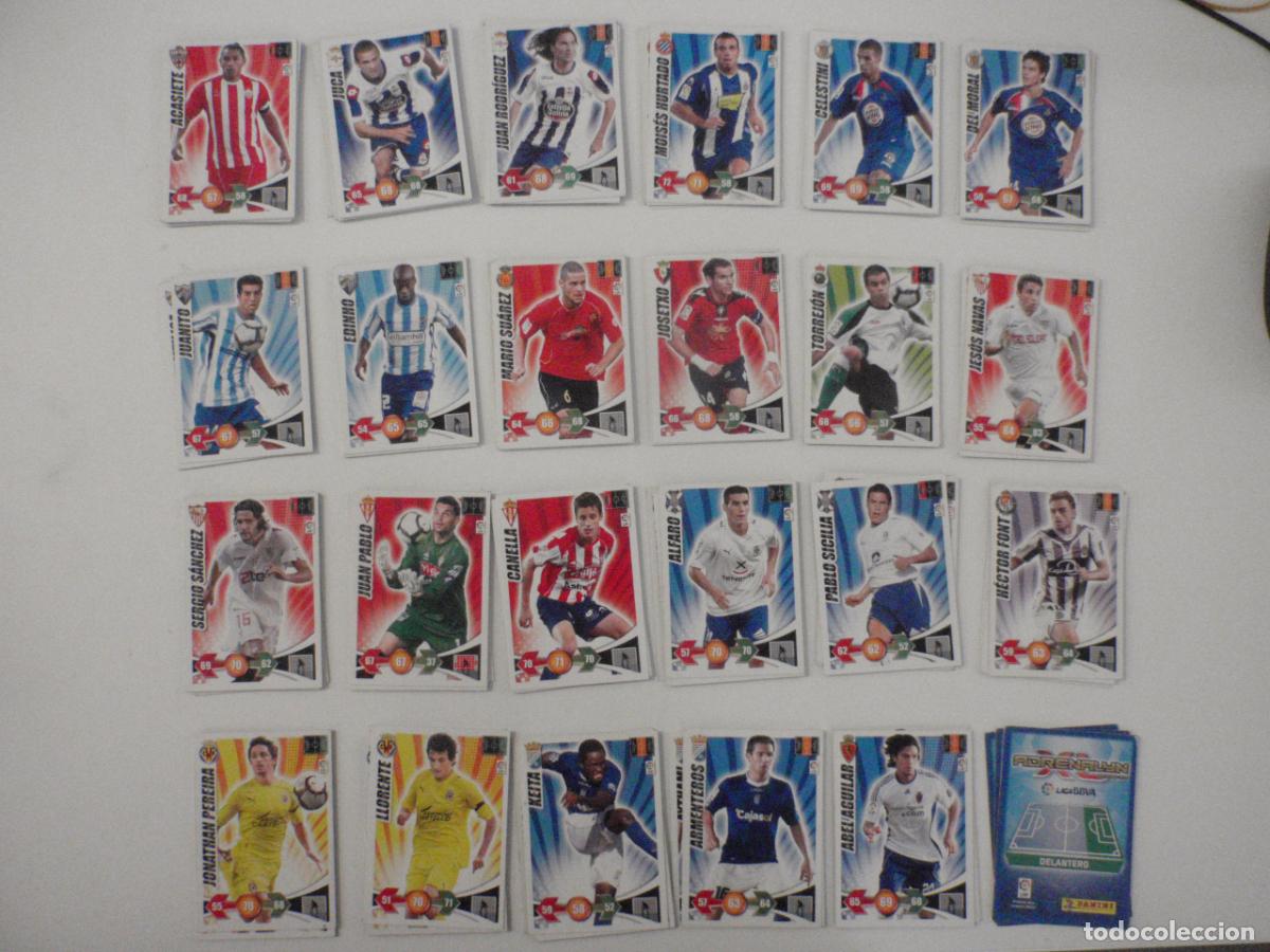 Cromos de f&uacute;tbol: LOTE 115 cromos trading cards diferentes de futbol. Fichas ADRENALYN XL 2009 2010. PANINI 09 10