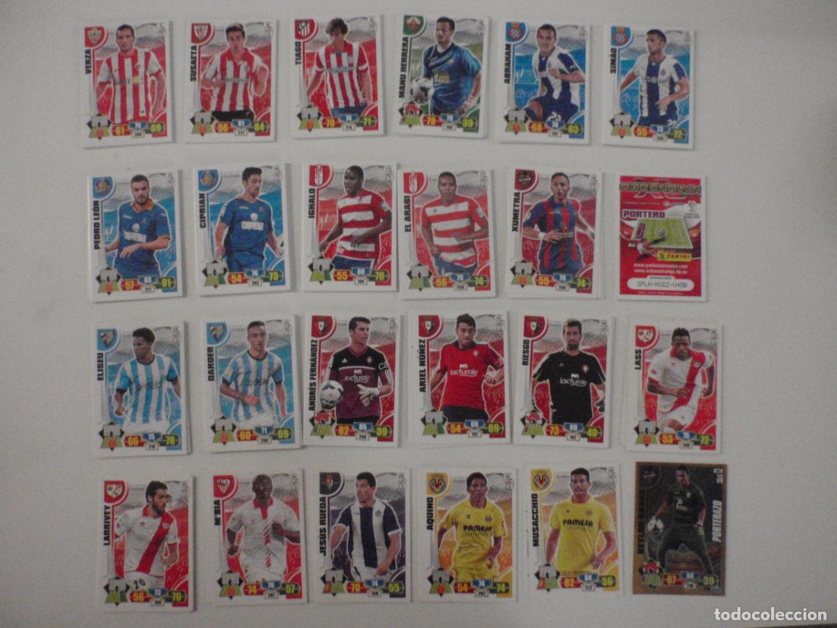 Cromos de f&uacute;tbol: LOTE 144 cromos trading cards diferentes de futbol. Fichas ADRENALYN XL 2013 2014. PANINI 13 14