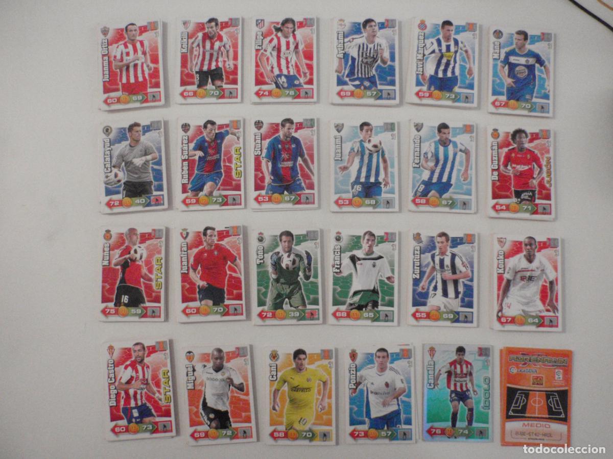 Cromos de f&uacute;tbol: LOTE 216 cromos trading cards diferentes de futbol. Fichas ADRENALYN XL 2010 2011. PANINI 10 11