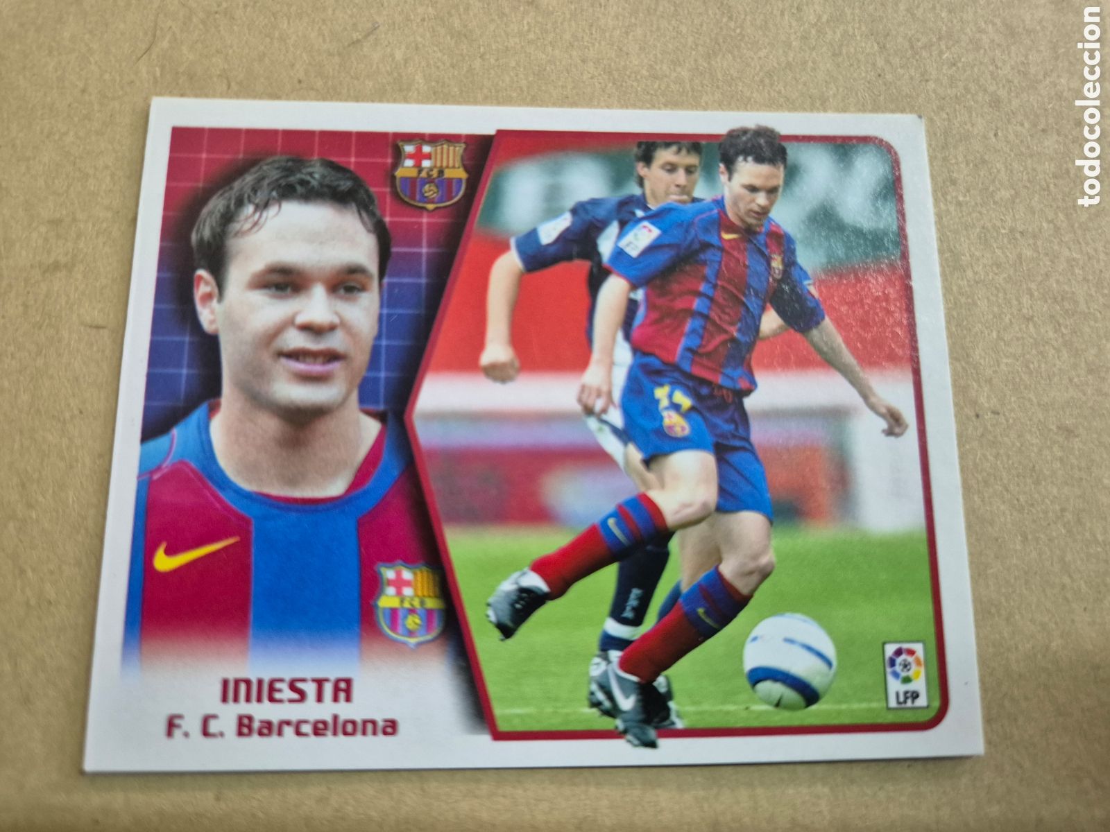 Cromos de f&uacute;tbol: INIESTA 2005 2006 ESTE COMO NUEVO MINT CONDITION