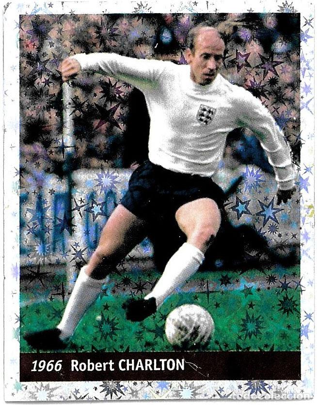 Cromos de f&uacute;tbol: Bobby Charlton - Inglaterra - World Cup France '98 n&ordm;1 - DS Sticker Collections (1998)
