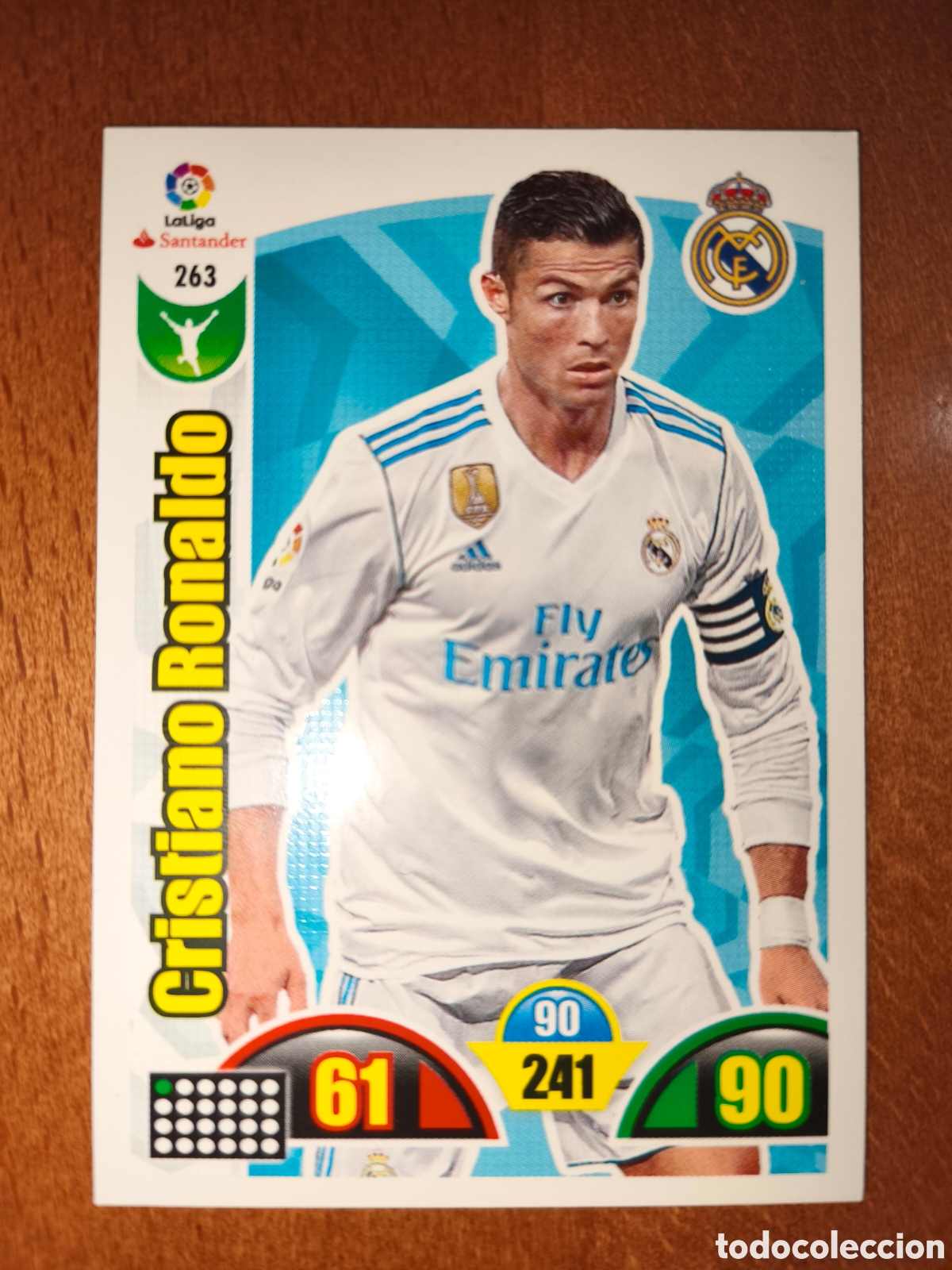 Cromos de f&uacute;tbol: Cristiano Ronaldo n&deg;263 Adrenalyn XL 17/18 Real Madrid