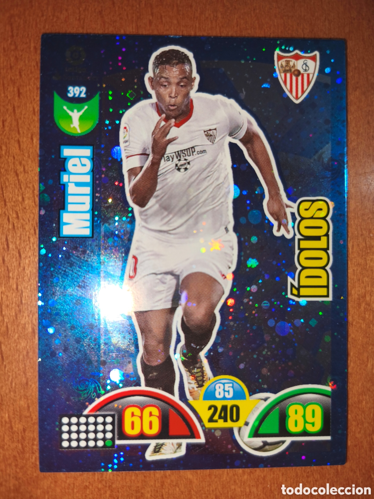 Cromos de f&uacute;tbol: Muriel n&deg;392 Adrenalyn XL 17/18 Sevilla