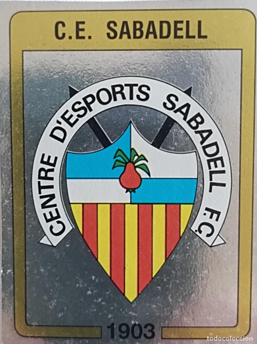 Cromos de f&uacute;tbol: #210 ESCUDO (C.E. SABADELL) FUTBOL 87 PANINI