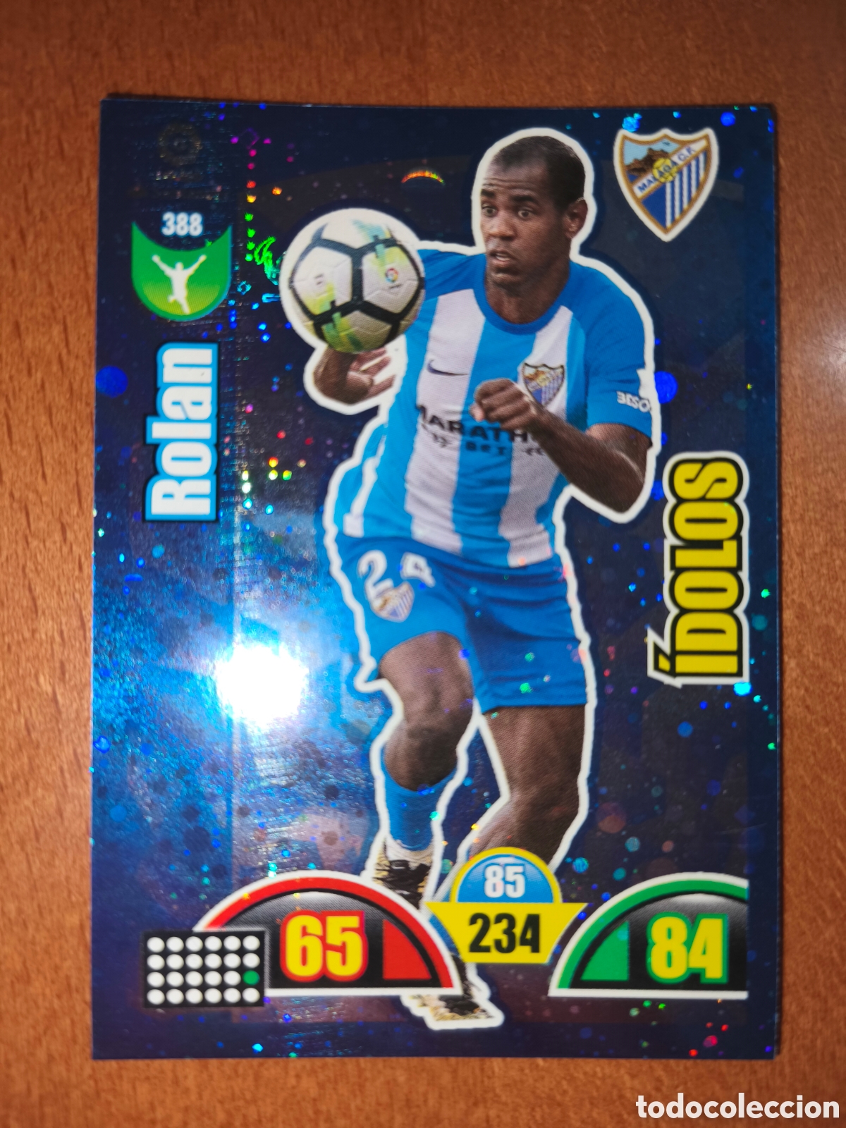 Cromos de f&uacute;tbol: Rolan n&deg;388 &Iacute;DOLOS Adrenalyn XL 17/18 M&aacute;laga