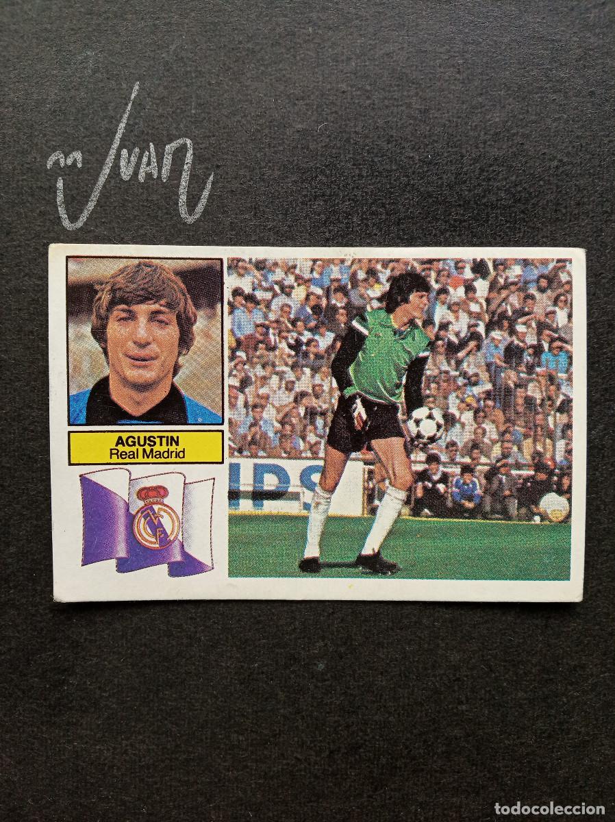 Cromos de f&uacute;tbol: AGUSTIN REAL MADRID ⚽ EDICIONES ESTE &reg; 1982 1983 LIGA FUTBOL 82 83 LEVE DESPEGADO