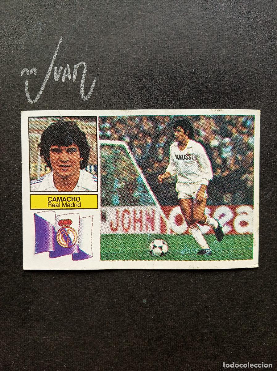 Cromos de f&uacute;tbol: CAMACHO REAL MADRID ZANUSSI ESPA&Ntilde;A ⚽ EDICIONES ESTE &reg; 1982 1983 LIGA FUTBOL 82 83 DESPEGADO